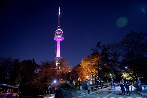 Vẻ đẹp tháp Namsan Hàn Quốc về đêm